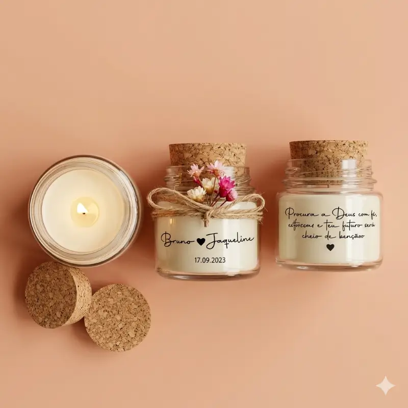 Velas Aromáticas para Casamento