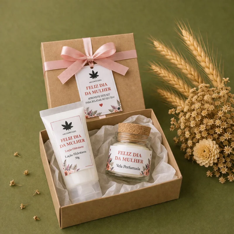 Kit 4 – Vela Aromática + Creme de Mãos